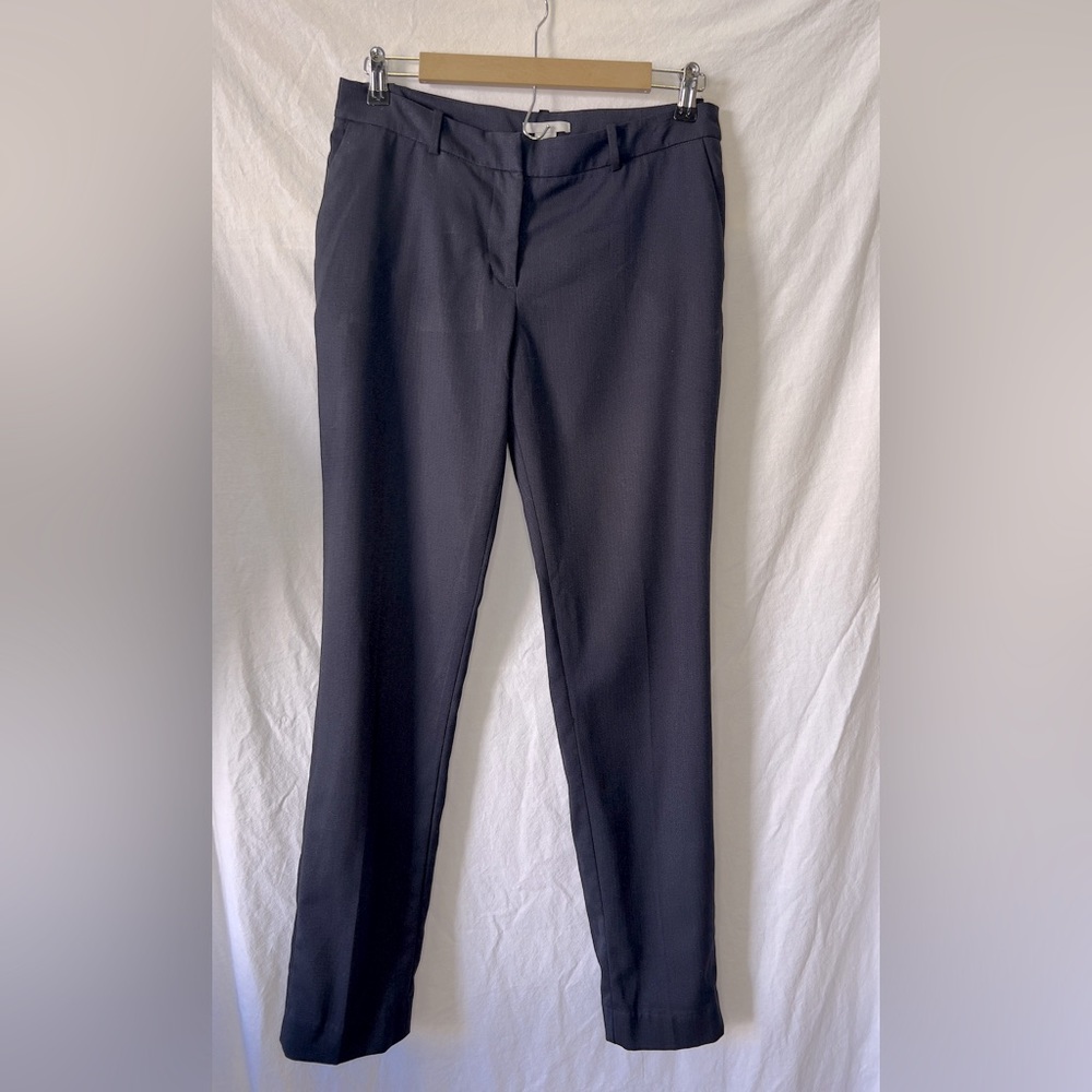 Navy Blue Skinny Suit Pants H&M